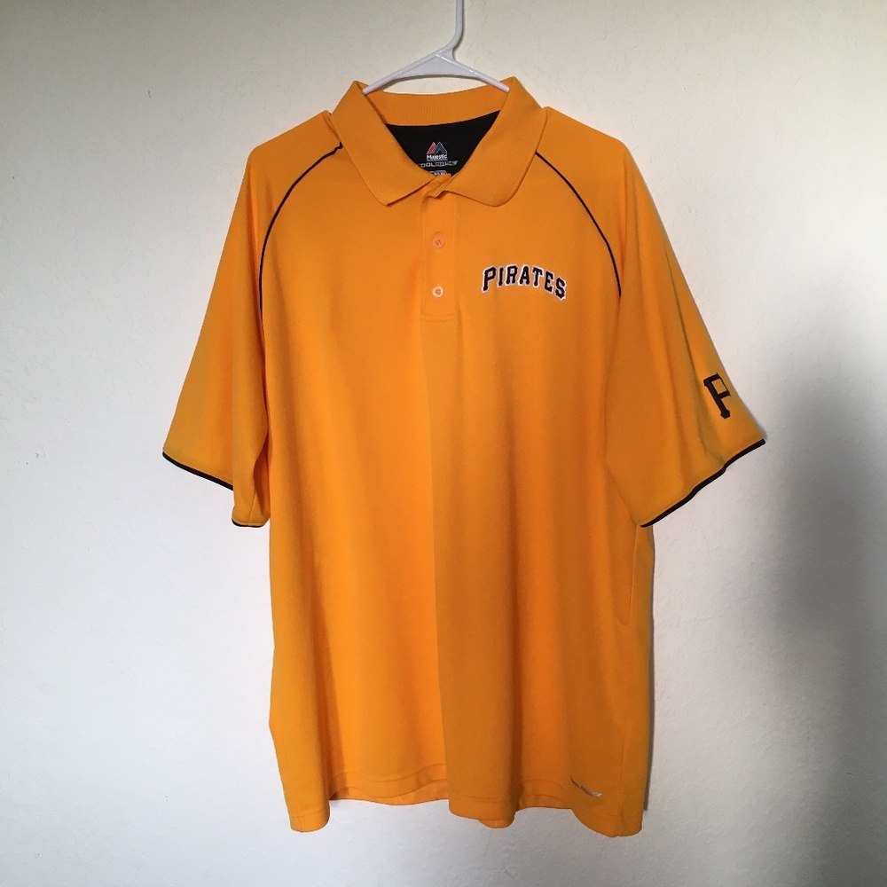 Pittsburgh Pirates men's yellow polo shirt. Size XL.
